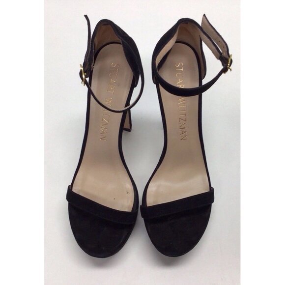 Stuart Weitzman Nudist Hollywood Heel in Black Size 10 MSRP $595 - Picture 4 of 15